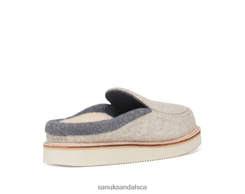Sanuk V42F8114 Oatmeal Cozy Vibe Slipper Sm Wool