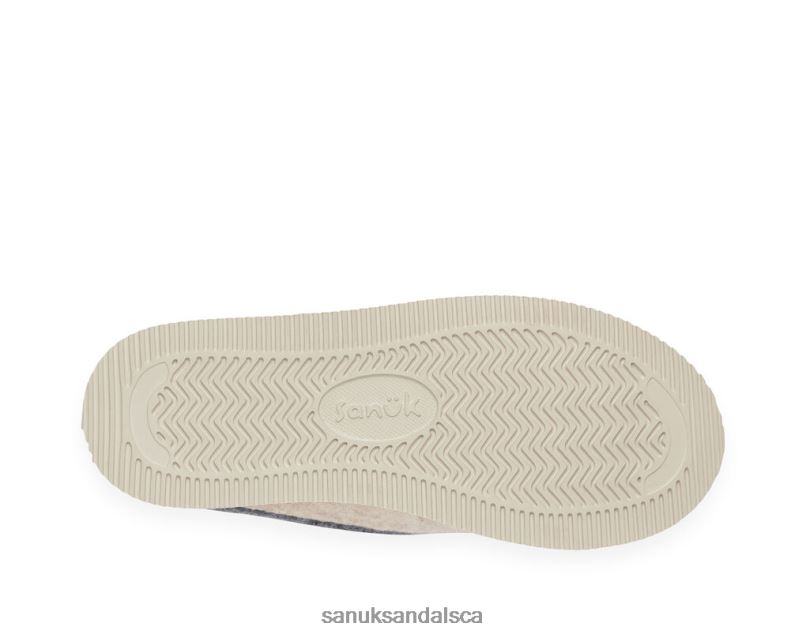 Sanuk V42F8114 Oatmeal Cozy Vibe Slipper Sm Wool