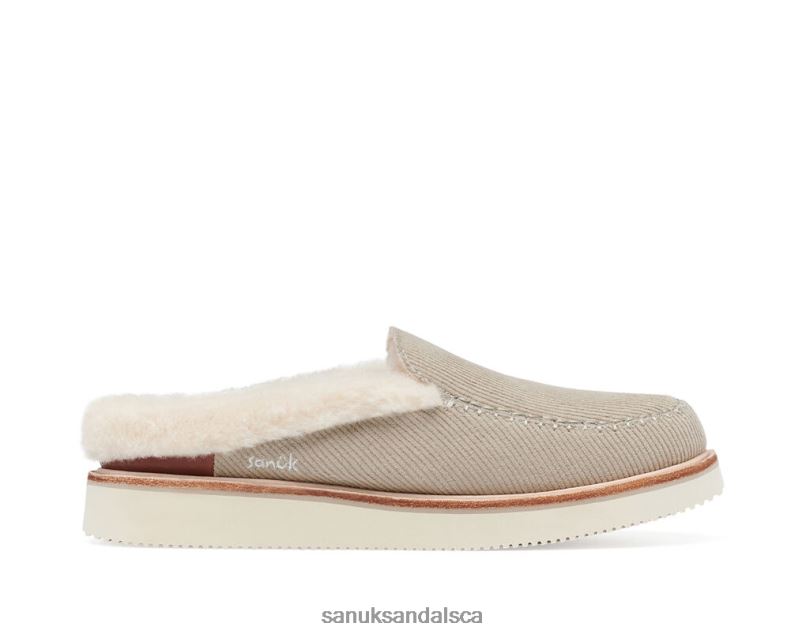 Sanuk V42F8115 Taupe Cozy Vibe Slipper Sm X Grateful Dead